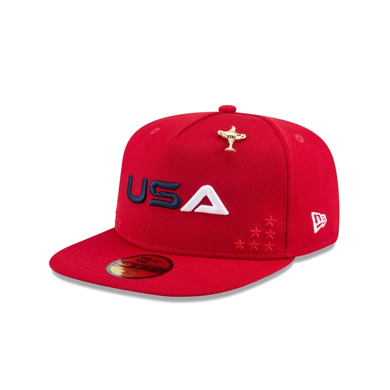 2025 Ryder Cup Team USA Red 59FIFTY A-Frame Fitted Hat 7