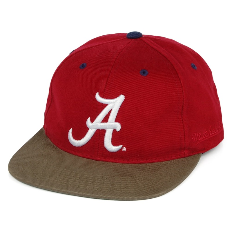 Mitchell & Ness Alabama Snapback Cap – Blockhead Deadstock – Red Adjustable