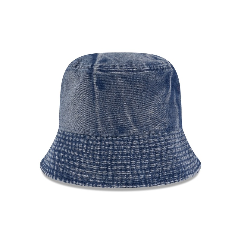 New Era Cap Blue Denim Bucket Hat S/M
