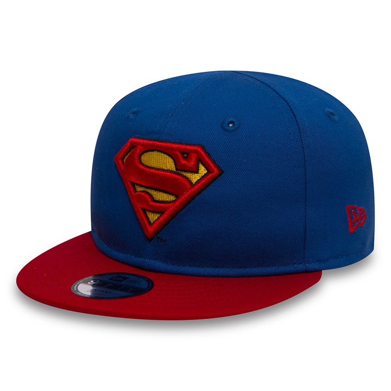 New Era Kids 9FIFTY Superman Baseball Cap – DC Comics Character – Blue-Red CHILD ADJ.