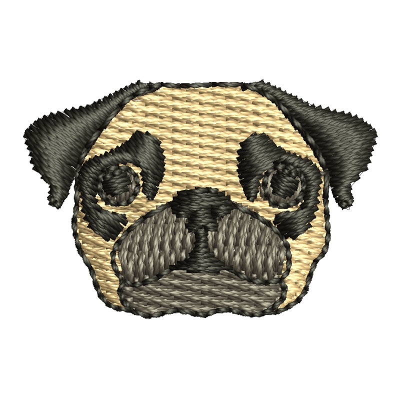 Pug Dog Head Default Title One Size