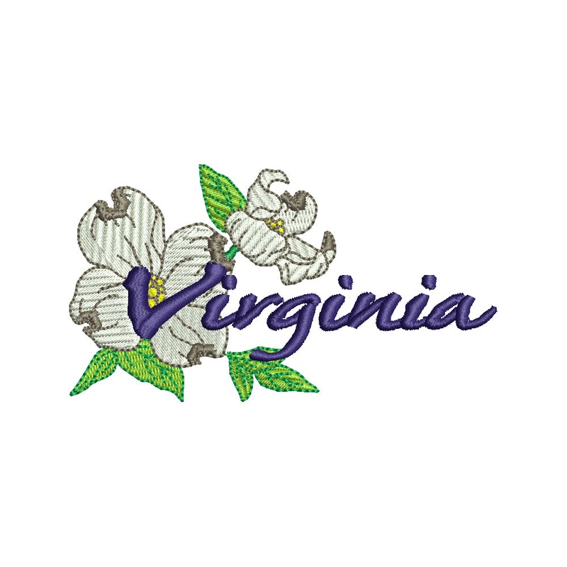 USA State Virginia Flowers Dogwood Default Title One Size