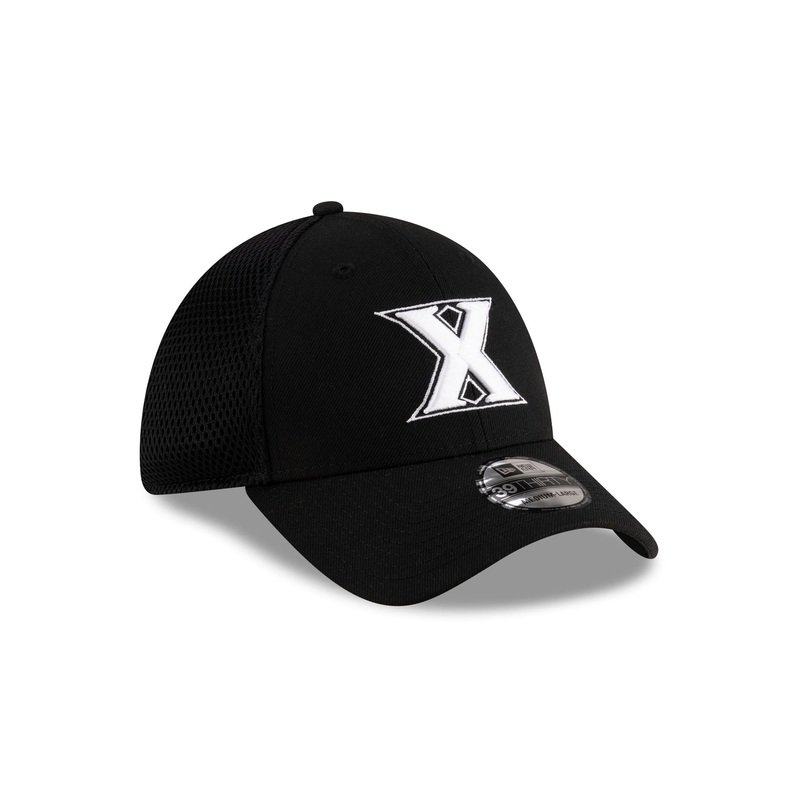 Xavier Musketeers Black 39THIRTY Stretch Fit Hat S/M