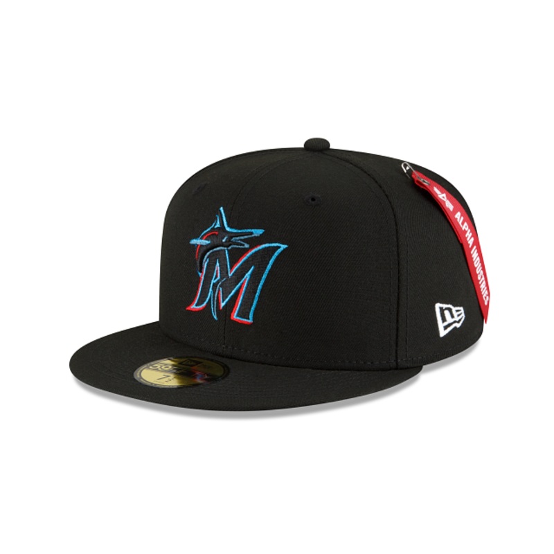 Alpha Industries X Miami Marlins 59FIFTY Fitted Hat 7