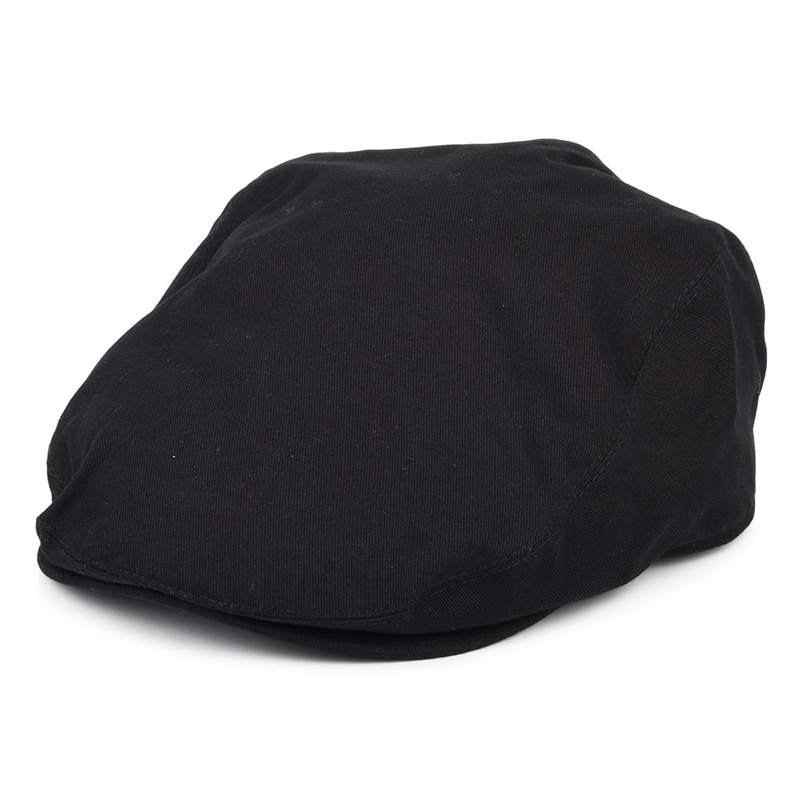 Barbour Hats Finnean Cotton Flat Cap – Black S