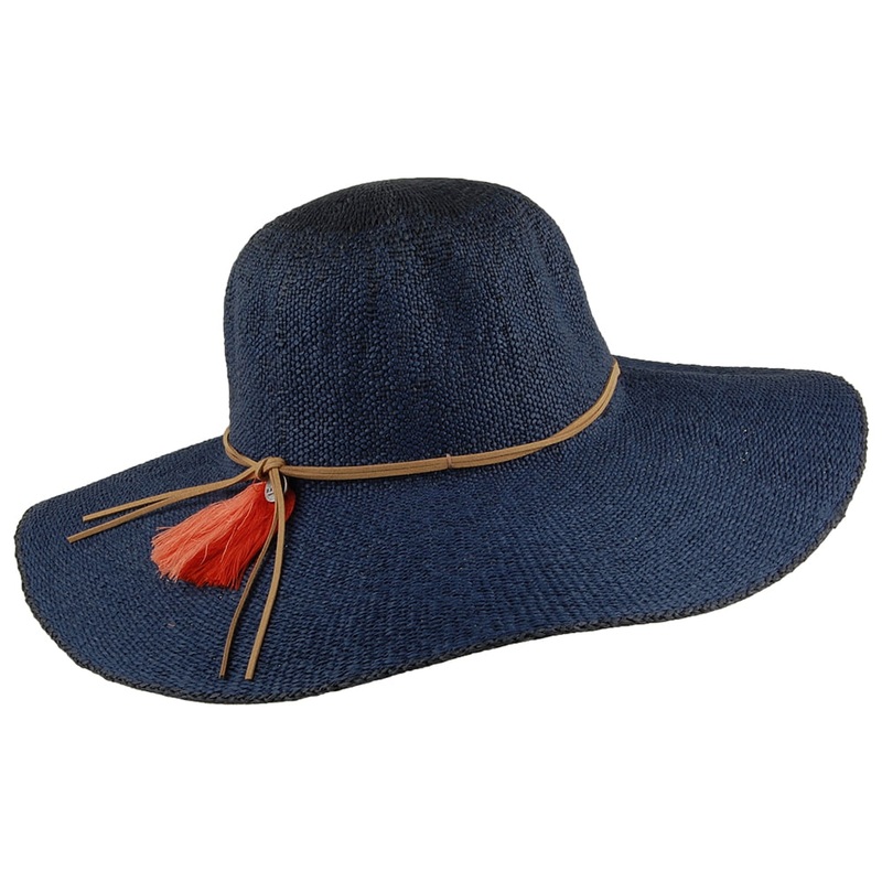 Barts Hats Alecan Wide Brim Floppy Sun Hat – Navy Blue 1-Size