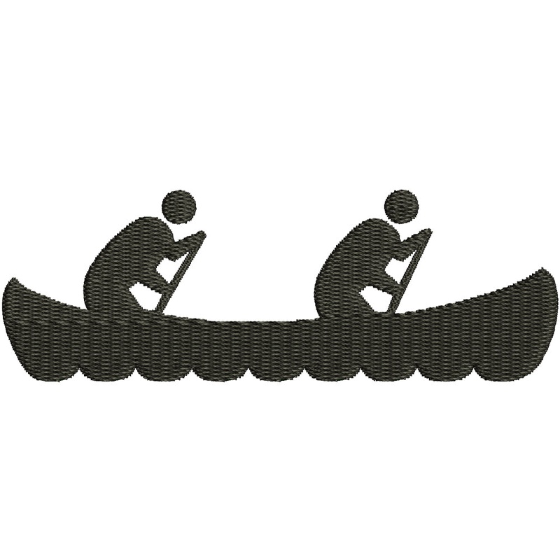 Canoeing Silhouette Design Default Title One Size