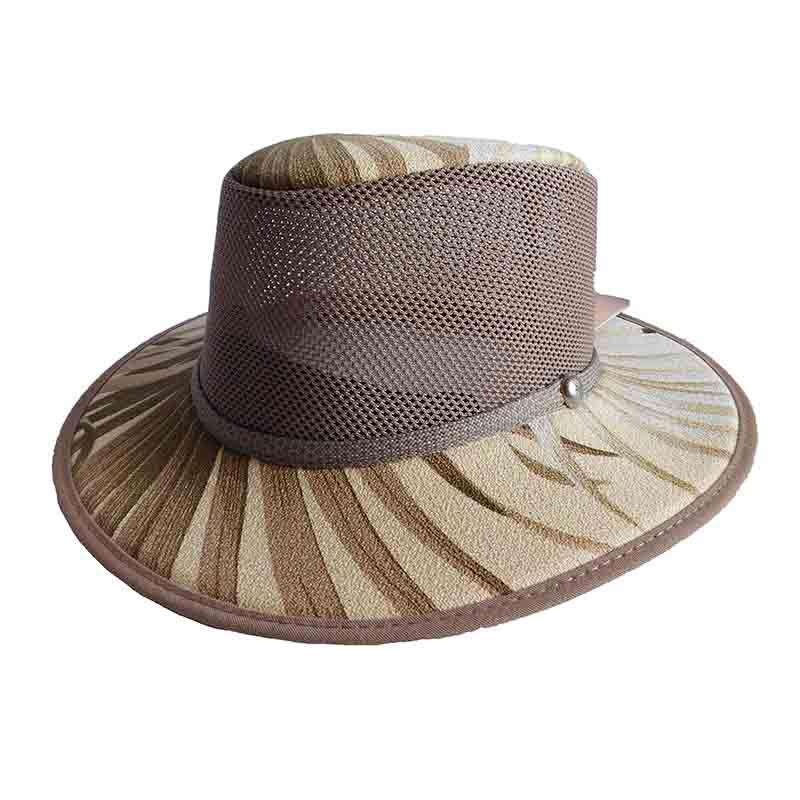 Hawk Palm Camouflage Outback Breezer Hat by Head ‘N Home Tan ML (58 cm – 71/4)