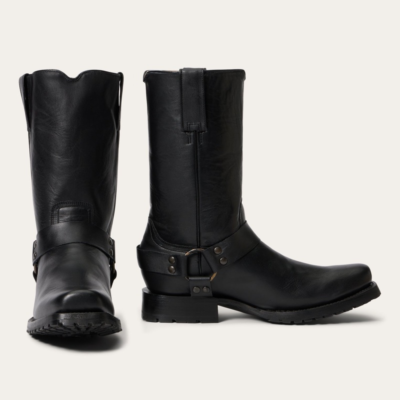 Heritage Harness Boots Black 7 D
