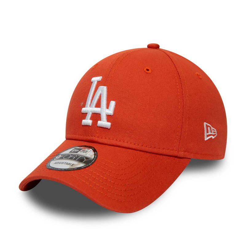 New Era 9FORTY L.A. Dodgers Baseball Cap – League Essential – Orange Adjustable