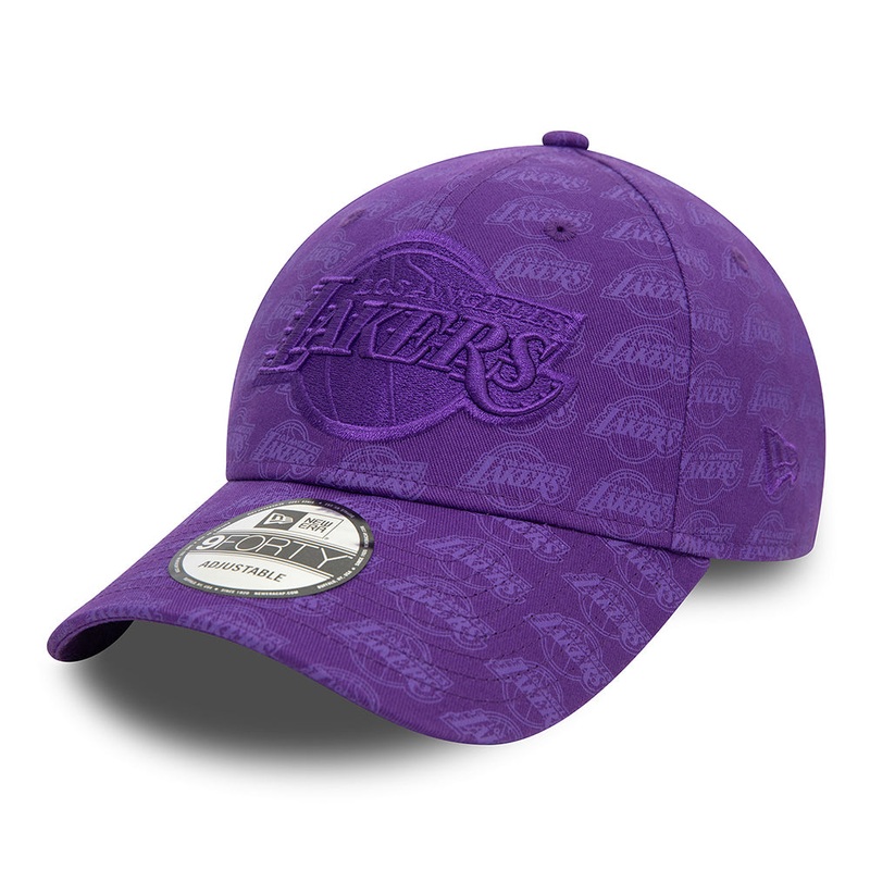 New Era 9FORTY L.A. Lakers Baseball Cap – NBA Monogram – Purple Adjustable