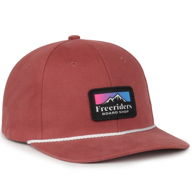 Outdoor Cap OC602 Mid Crown Structured Cap with Rope, Rope Hat Black