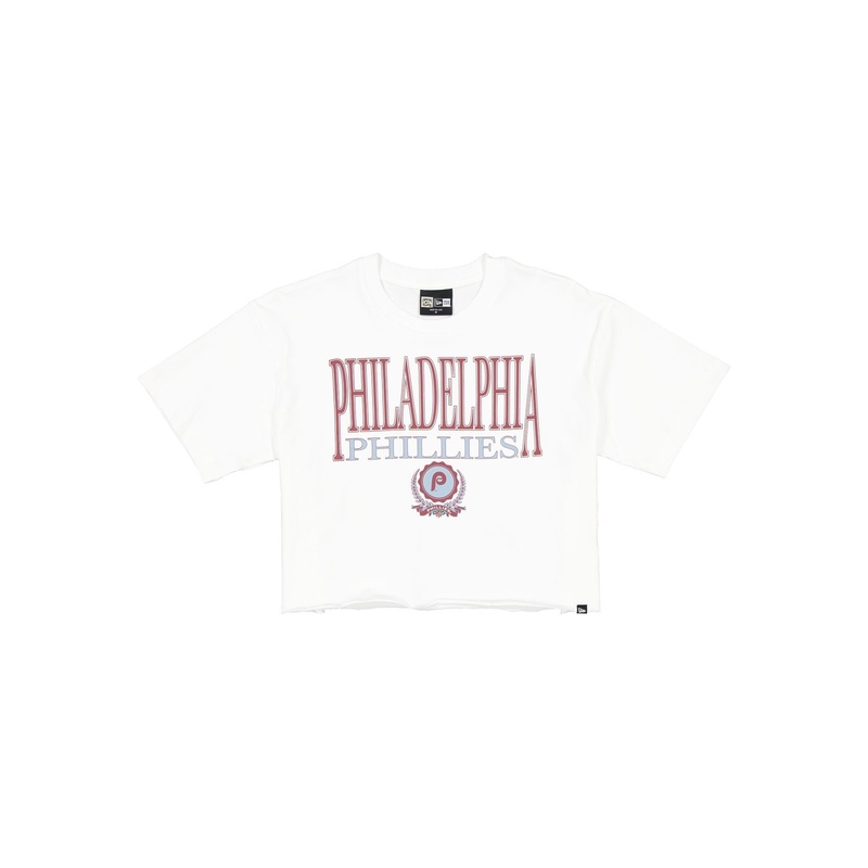 Philadelphia Phillies Throwback Prep Women’s Cropped T-Shirt XS