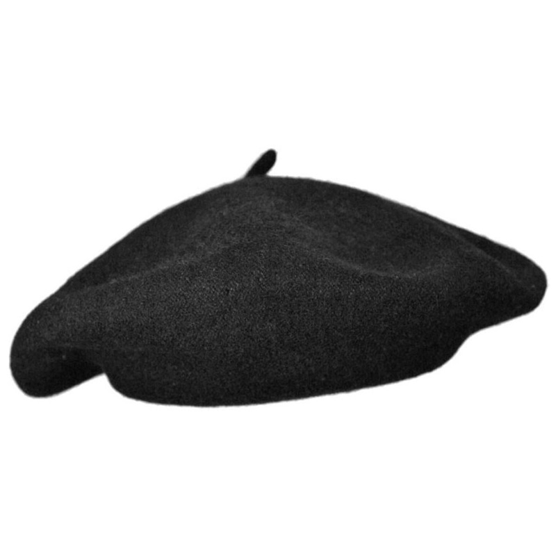Wholesale Wool Fashion Beret B2B Pre-Pack BLACK (25) ONE SIZE FITS MOST