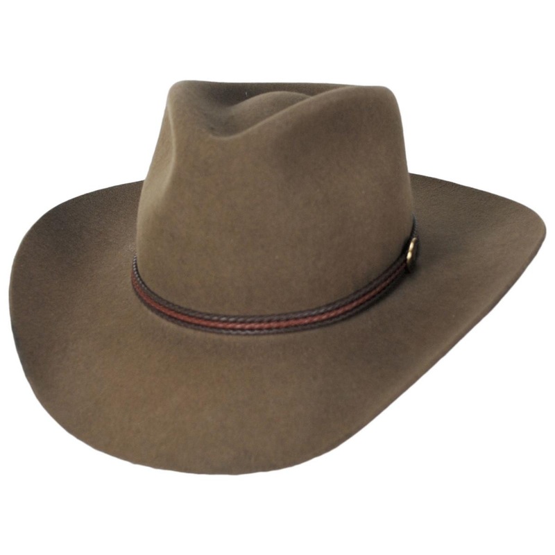 Woodrow Wool Felt Western Hat PECAN S
