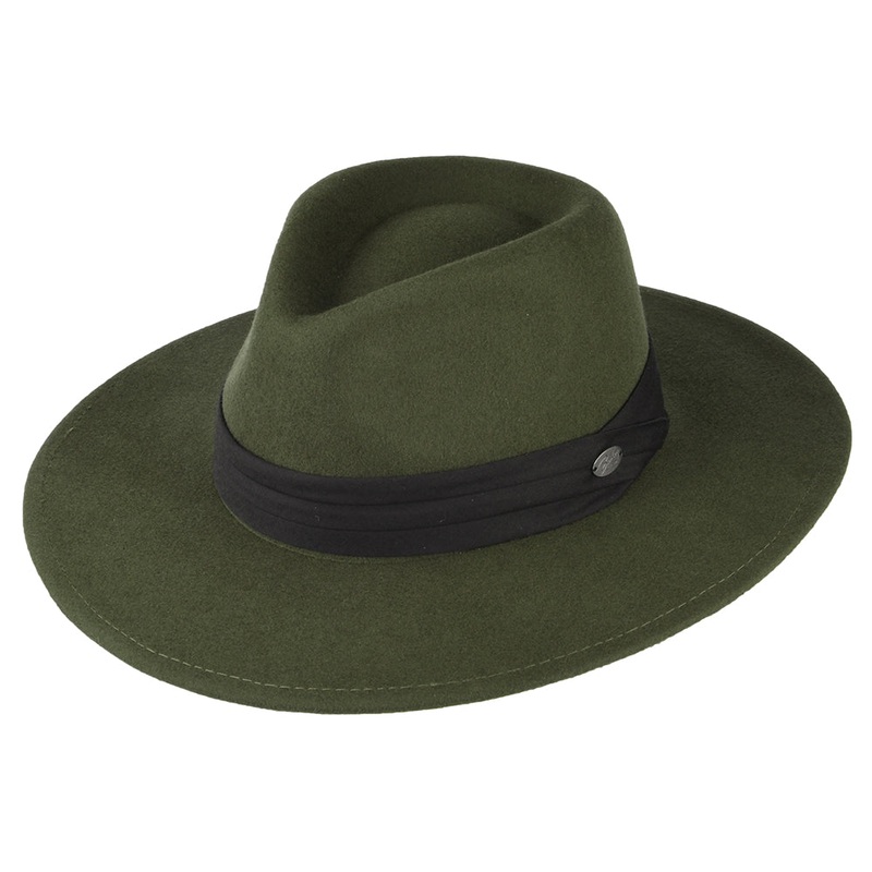 Bailey Hats Thaler Wool Felt Fedora Hat – Olive S