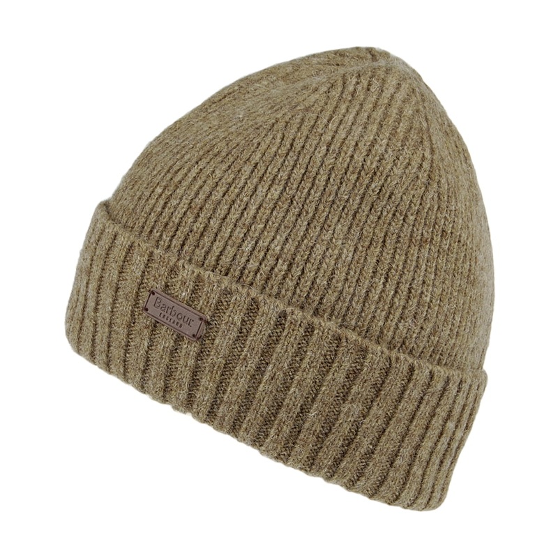 Barbour Hats Carlton Wool Blend Beanie Hat – Sand 1-Size