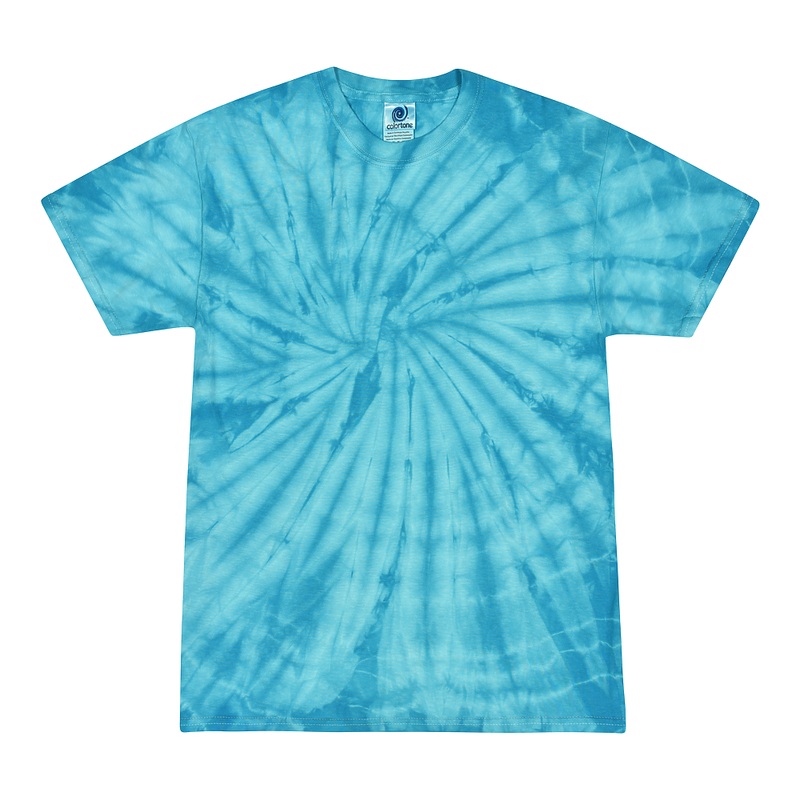 Colortone 1000 Multi-Color Tie-Dyed T-Shirt – Spider Turq Spider Turq S
