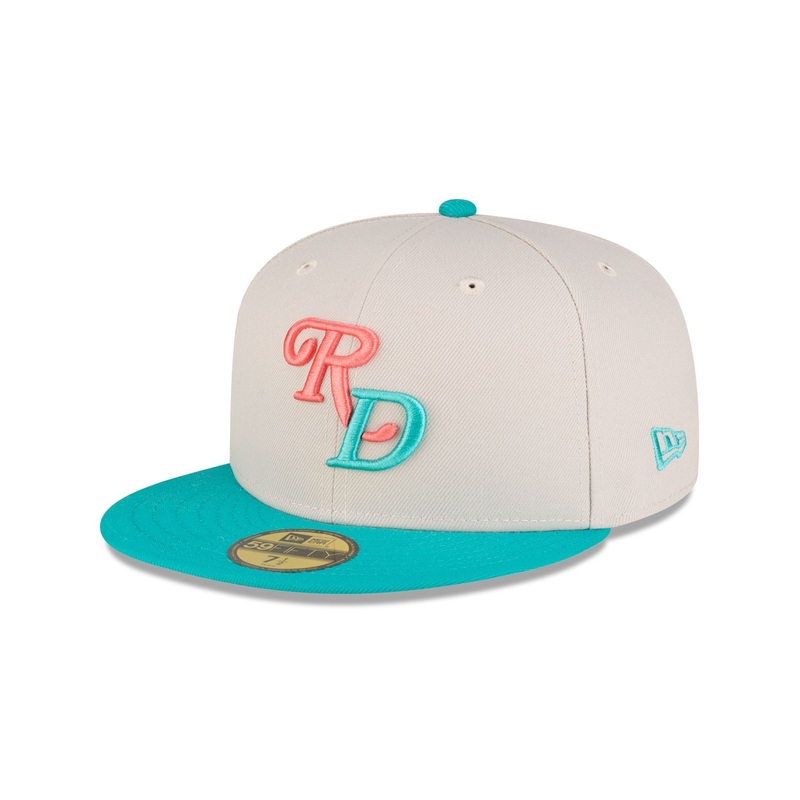 Dominican Republic Teal Script 59FIFTY Fitted Hat 7