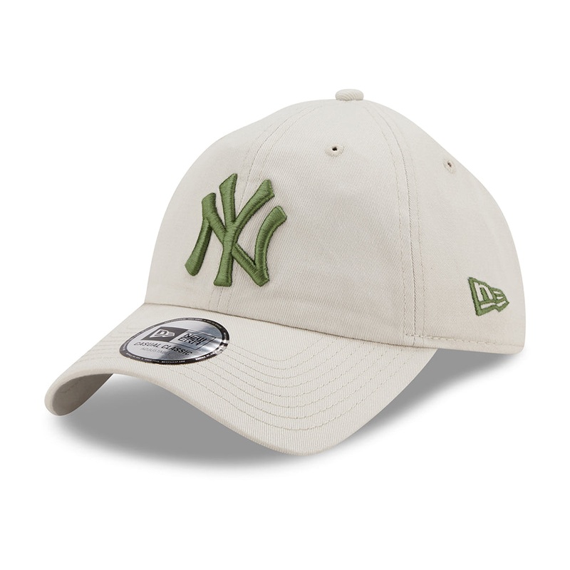 New Era 9TWENTY New York Yankees Baseball Cap – MLB League Casual – Stone-Olive