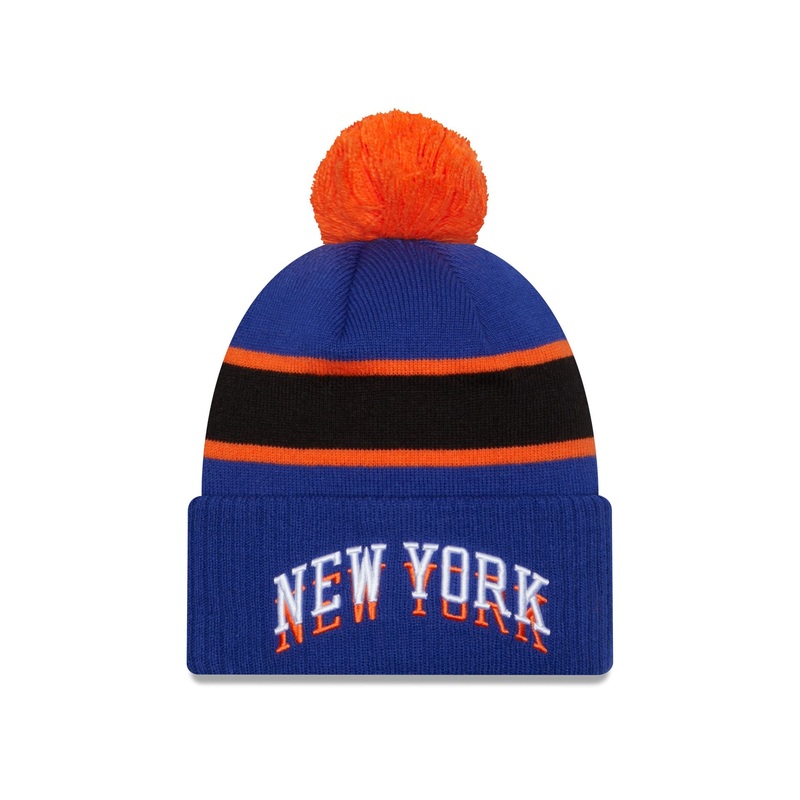New York Knicks 2023 City Edition Pom Knit Hat One Size