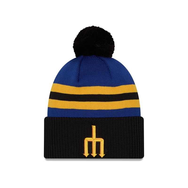 Seattle Mariners City Connect Pom Knit Hat One Size
