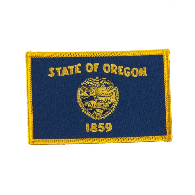 Western State Embroidered Patches Oregon One Size
