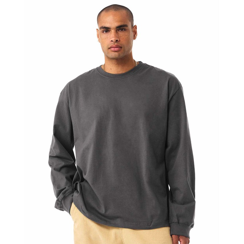 BELLA+CANVAS 4651 Unisex 7.5 oz Heavyweight Long Sleeve Tee White XS