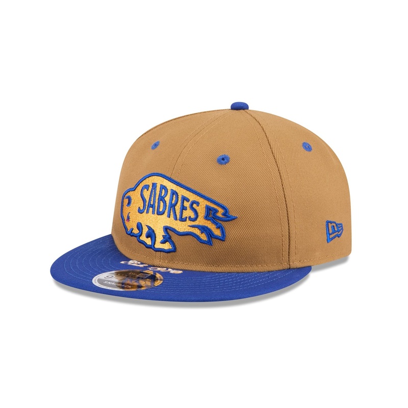 Buffalo Sabres Wheat Retro Crown 9FIFTY Snapback Hat One Size