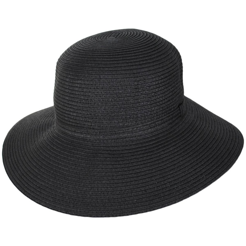 Camelia Toyo Straw Sun Hat BLACK ONE SIZE FITS MOST