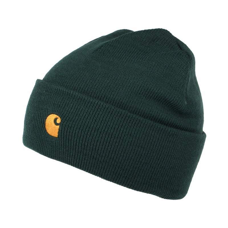 Carhartt WIP Hats Chase Cuffed Beanie Hat – Leaf Green 1-Size