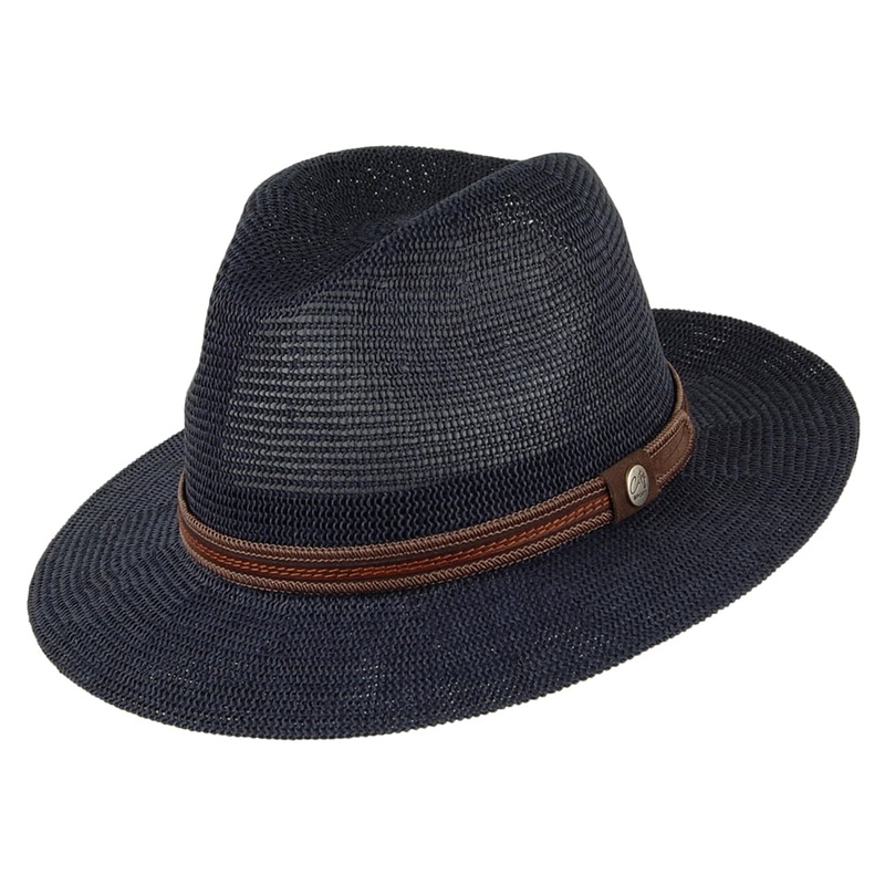 City Sport Ontario Safari Fedora Hat – Navy Blue 55
