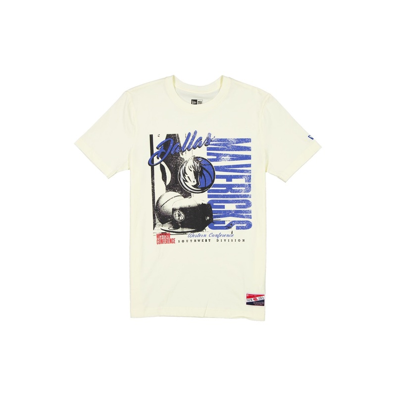 Dallas Mavericks Throwback White T-Shirt S