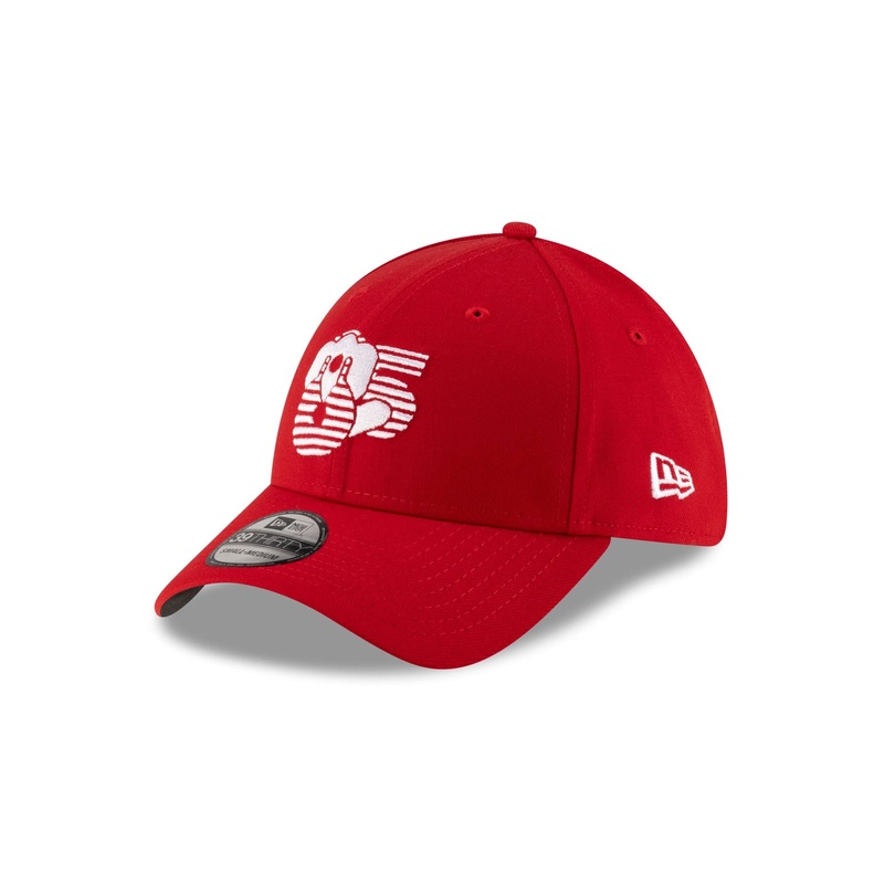 Diablos Rojos del Mxico LMB 100th Anniversary Away 39THIRTY Stretch Fit Hat S/M