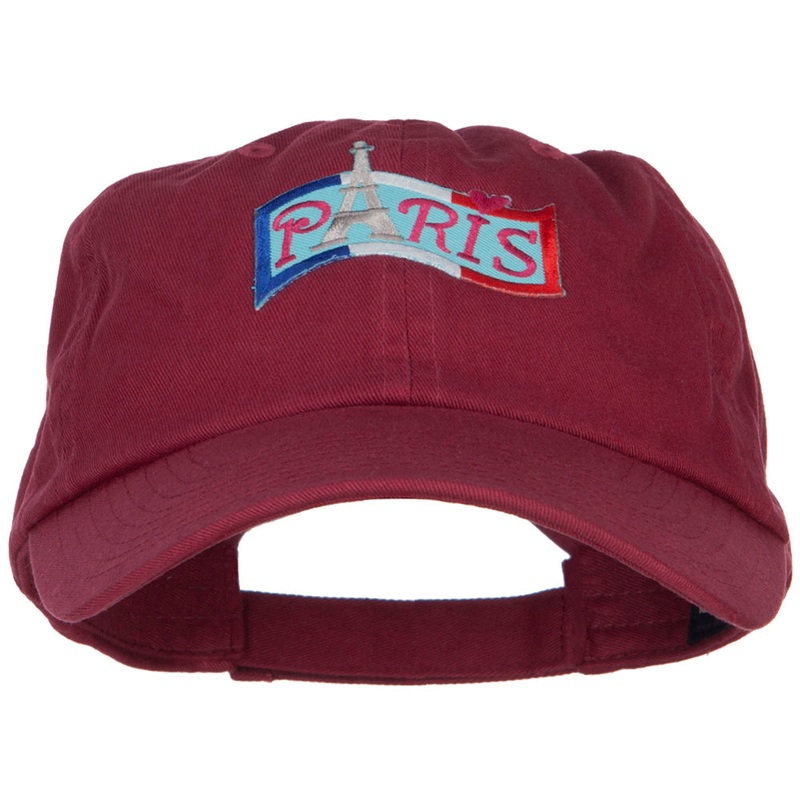 Flag Paris Patched Low Profile Cap Wine One Size