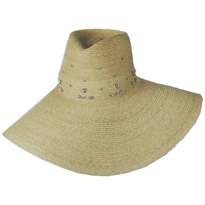 Glitz Raffa Straw Fedora Hat NATURAL ONE SIZE FITS MOST