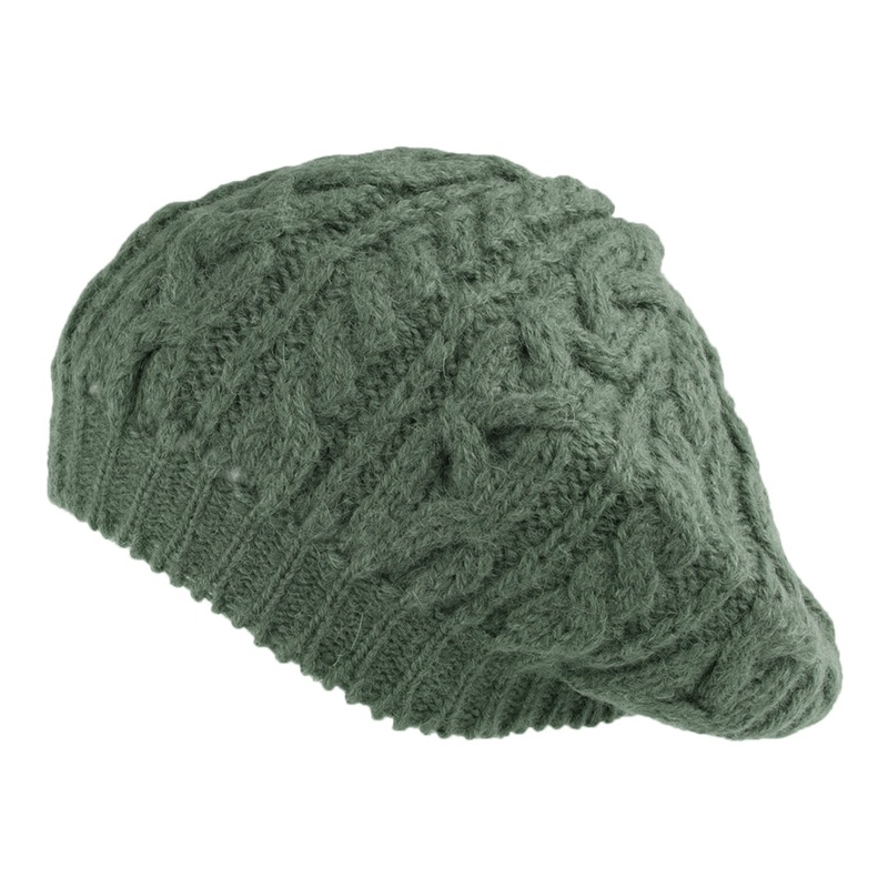 Highland 2000 Alpaca Beret – Olive 1-Size