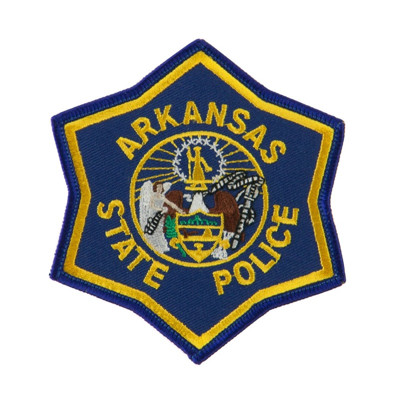 Mid State Police Embroidered Patches AR State 3 INCH