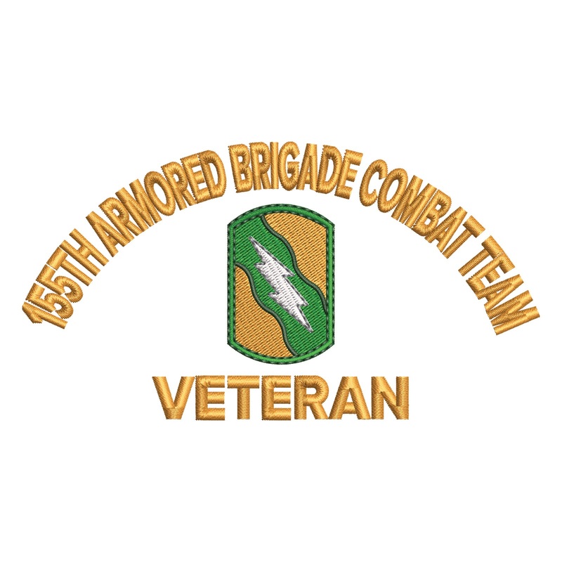 U.S. Army 155th Armored Brigade Combat Team Symbol U.S. Army 155th Armored Brigade Combat Team Symbol One Size