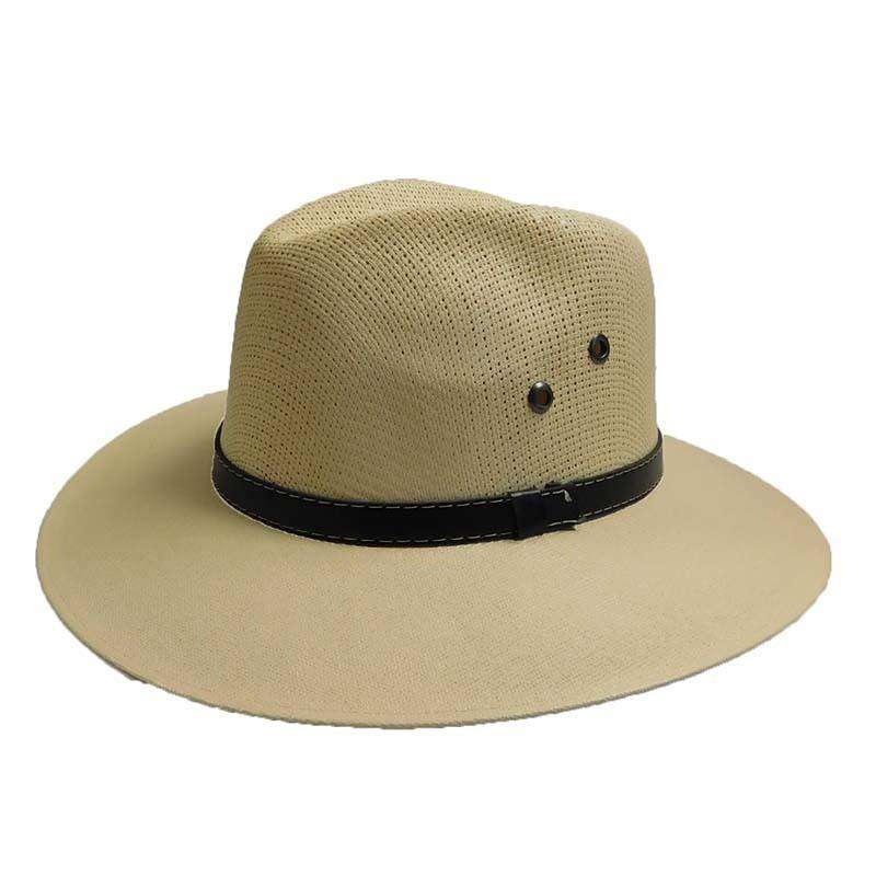 Waxed Fiber Safari Hat by Milani Natural M/L (58-59 cm)