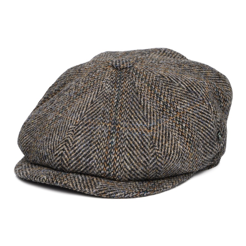 City Sport HARRIS TWEED Arthur Newsboy Cap – Multi-Coloured S