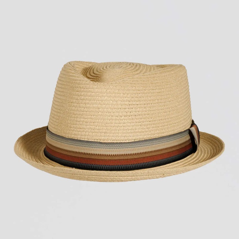 Cortez | Womens Paper Braid Straw Pork Pie Hat Natural MD