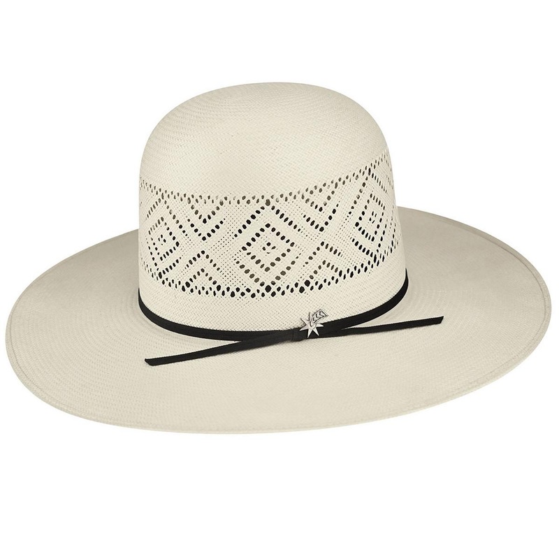 Hedley 20X Shantung Straw Western Hat NATURAL 6 7/8