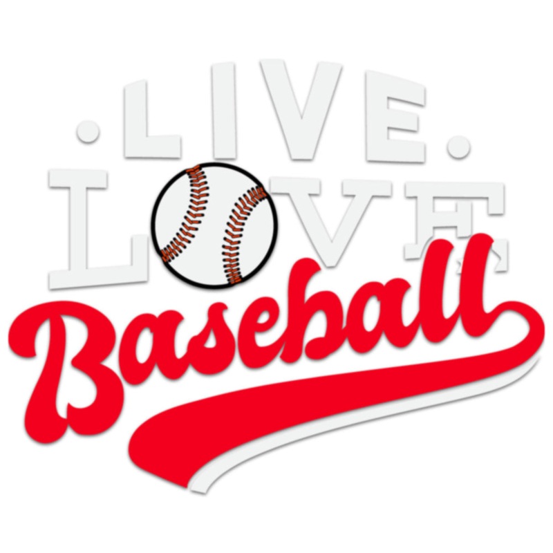 Lt Grey Live Love Baseball Default Title One Size