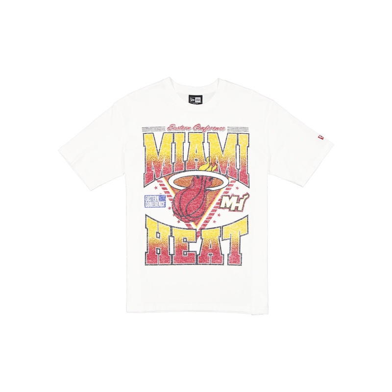 Miami Heat Sport Classics Washed Optic White T-Shirt S