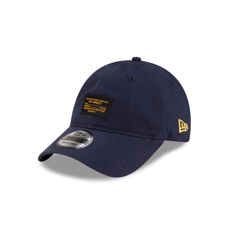 New Era Cap Navy Label 9FORTY Adjustable Hat One Size