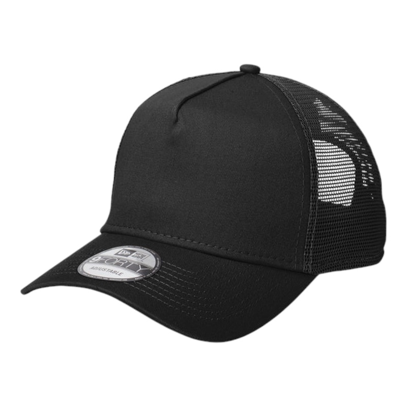 New Era NE205 Snapback Trucker Cap Black/Black