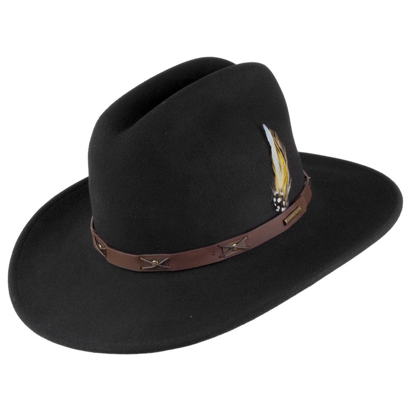 Stetson Hats Western VitaFelt Cowboy Hat – Black S