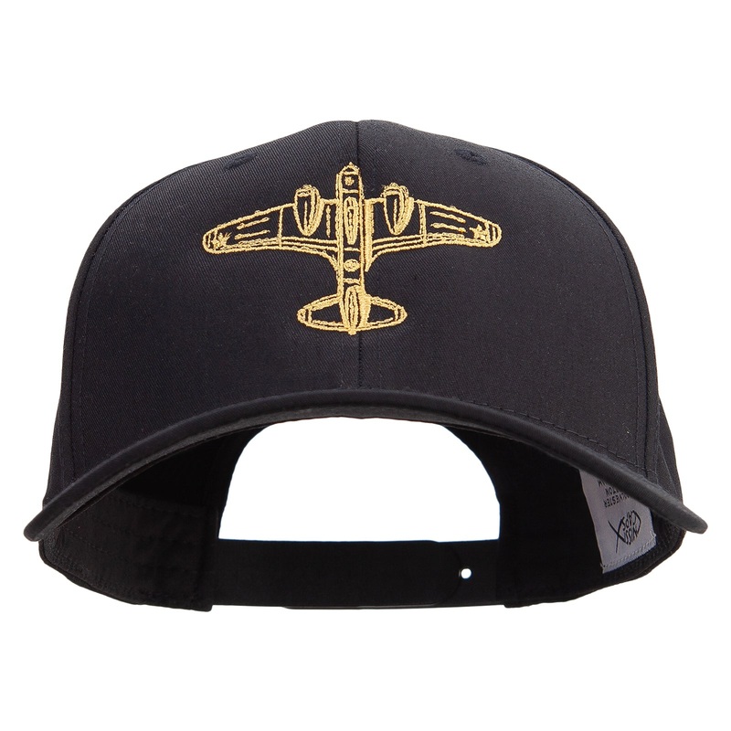 US Fighter Aircraft Embroidered Six Panels Pro Style Cap Black One Size