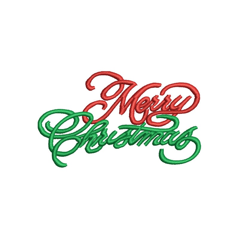 Wording of Merry Christmas Calligraphy Default Title One Size